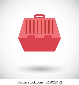 Pet carrier icon. Flat vector related icon for web and mobile applications. It can be used as - logo, pictogram, icon, infographic element. Vector Illustration. 