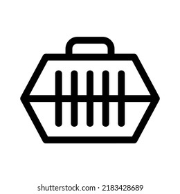 pet carrier icon or logo isolated sign symbol vector illustration - high quality black style vector icons
