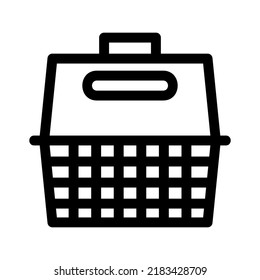 pet carrier icon or logo isolated sign symbol vector illustration - high quality black style vector icons
