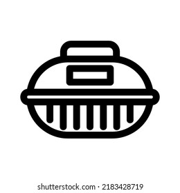 pet carrier icon or logo isolated sign symbol vector illustration - high quality black style vector icons
