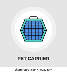 Pet Carrier Icon Vector. 