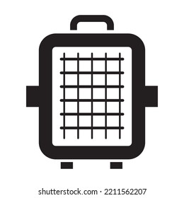 pet carrier icon vector design template