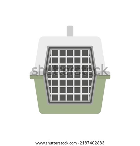 Pet carrier icon. Vector illustration.