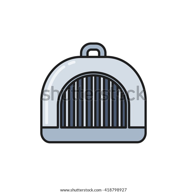 pet carrier icon.\
vector illustration