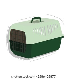 
Pet carrier on both sides.pet shop, carrying case, cage, pet box, cats, dogs, raccoons, chinchillas.