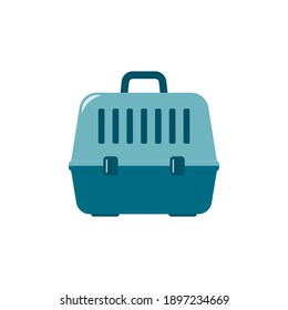 Pet carrier vector icon. Carrying icon isolated on white background