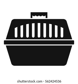 Pet carry case icon. Simple illustration of pet carry case vector icon for web design