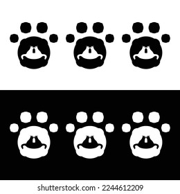 Pet cat animal logo design . icon logo 
