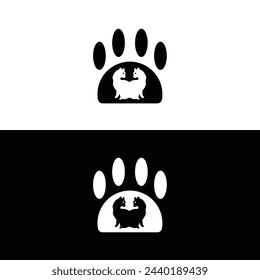 Pet cat animal logo template illustration 