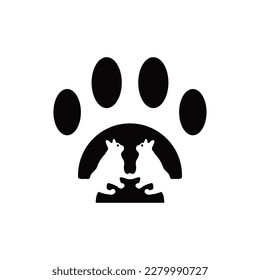 Ilustración del logotipo del vector animal del gato 