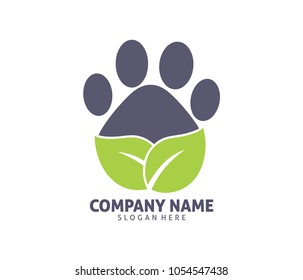 pet cat dog clinic shop adoption vector logo design template