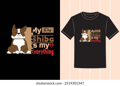 Pet Cat And Dog Lover Typography Vector Tshirt Design 