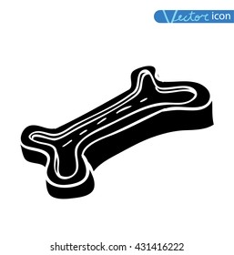 Pet cat food, black, vector illustration.