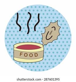Pet cat food can theme element vector,eps10