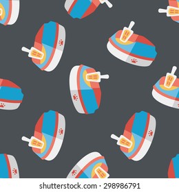 Pet cat litter box flat icon, eps10 seamless pattern background