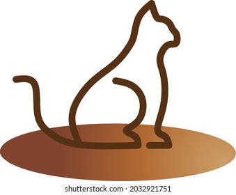 Pet cat symbol logo for your business.