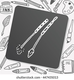 Pet cat toy doodle