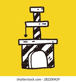 Pet cat tree doodle