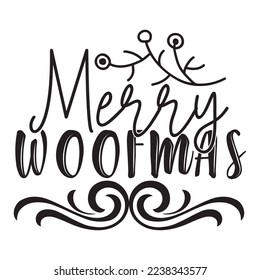 Pet Christmas T-Shirt Design, Vector File.