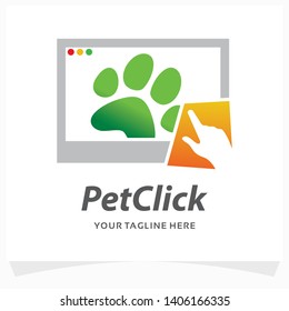 Pet Click Logo Design Template