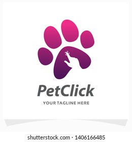 Pet Click Logo Design Template