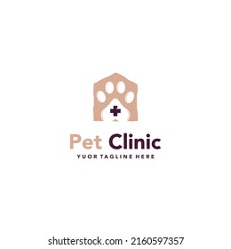 Pet clinic logo - vector illustration, suitable for your design need, logo, illustration, animation, etc. 