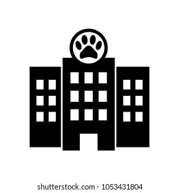 Pet clinic vector icon.
