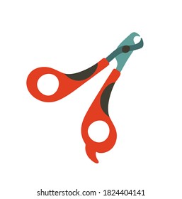 Pet clippers. Vector illustration. Object isolated on white background, cartoon style