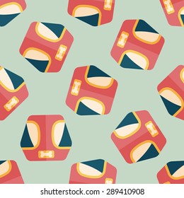 Pet Clothes flat icon, eps10 seamless pattern background