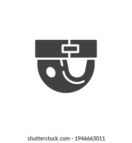 Pet clothes vector icon. filled flat sign for mobile concept and web design. Animal clothing glyph icon. Symbol, logo illustration. Vector graphics