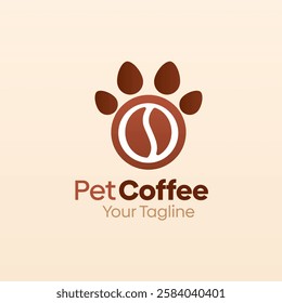 Pet Coffee Logo Design Template. Good for Business, Agency, Community and Organization