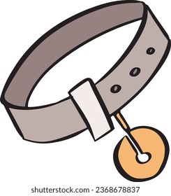 pet collar for dog and cat illustration