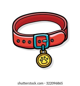 Pet collar doodle