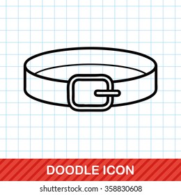 Pet collar doodle