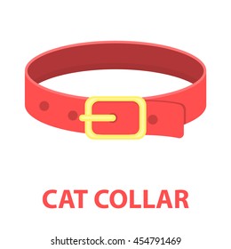 Pet collar icon of vector illustration for web and mobile design