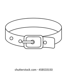 Pet collar icon of vector illustration for web and mobile design