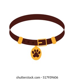 Pet collar isolated icon vector illustration design
