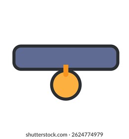 Collar de mascotas con icono de medalla. Ilustración vectorial