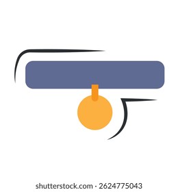Pet collar with medal icon. Vector illustration