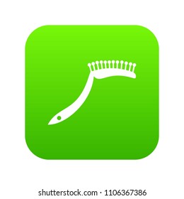 Pet comb icon digital green for any design isolated on white vector illustration