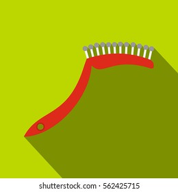 Pet comb icon. Flat illustration of pet comb vector icon for web design