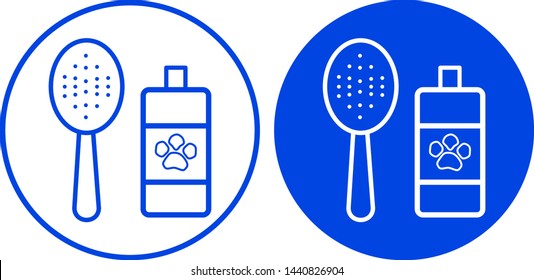 Pet comb icon. Vector illustration