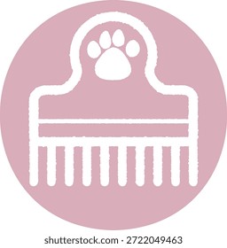 Haustier Kamm-Rosa einzeln auf weißem Hintergrund