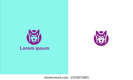 Pet Companion animal Domestic animal Furry friend unique logo design illustration