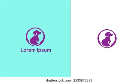 Pet Companion animal Domestic animal Furry friend unique logo design illustration