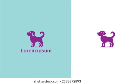 Pet Companion animal Domestic animal Furry friend unique logo design illustration