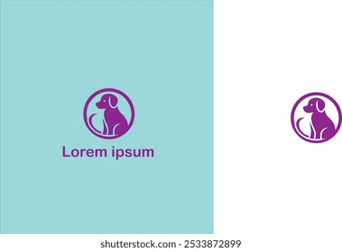 Pet Companion animal Domestic animal Furry friend unique logo design illustration