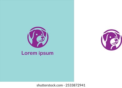 Pet Companion animal Domestic animal Furry friend unique logo design illustration