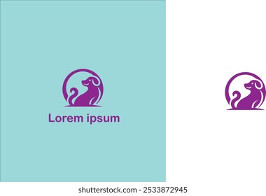 Pet Companion animal Domestic animal Furry friend unique logo design illustration