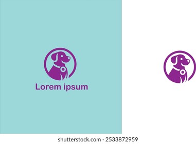 Pet Companion animal Domestic animal Furry friend unique logo design illustration